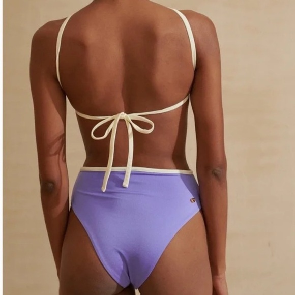 NWT Baobab Kira Berry One Piece Halter Swimsuit sz S - Picture 10 of 14